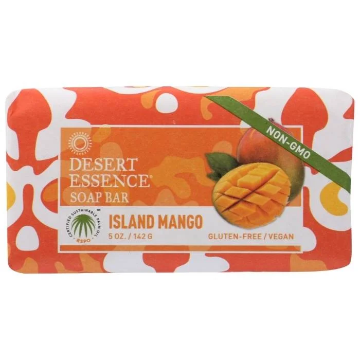 ---Desert Essence - Island Mango Bar Soap, 5oz | Pack of 3
