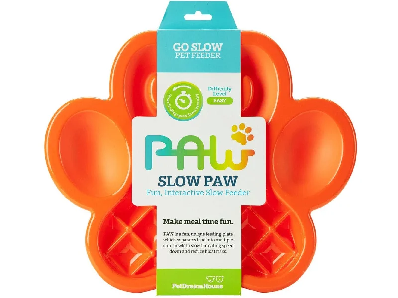 - Organic cotton dog bibsPetDreamHouse PAW Slow Feeder Orange