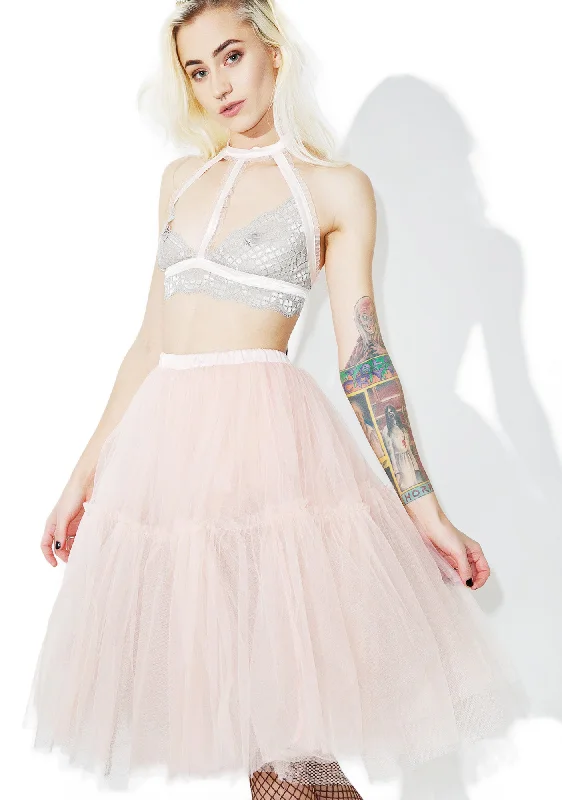 Palatial Sheer Tulle Skirt