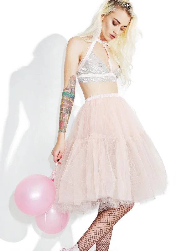 Palatial Sheer Tulle Skirt