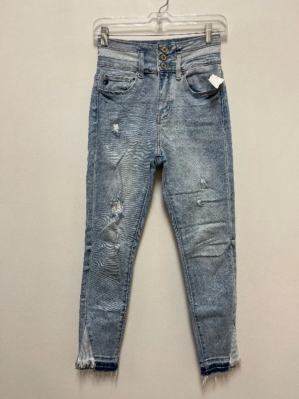 Blue Denim Jeans Skinny Kancan, Size 2