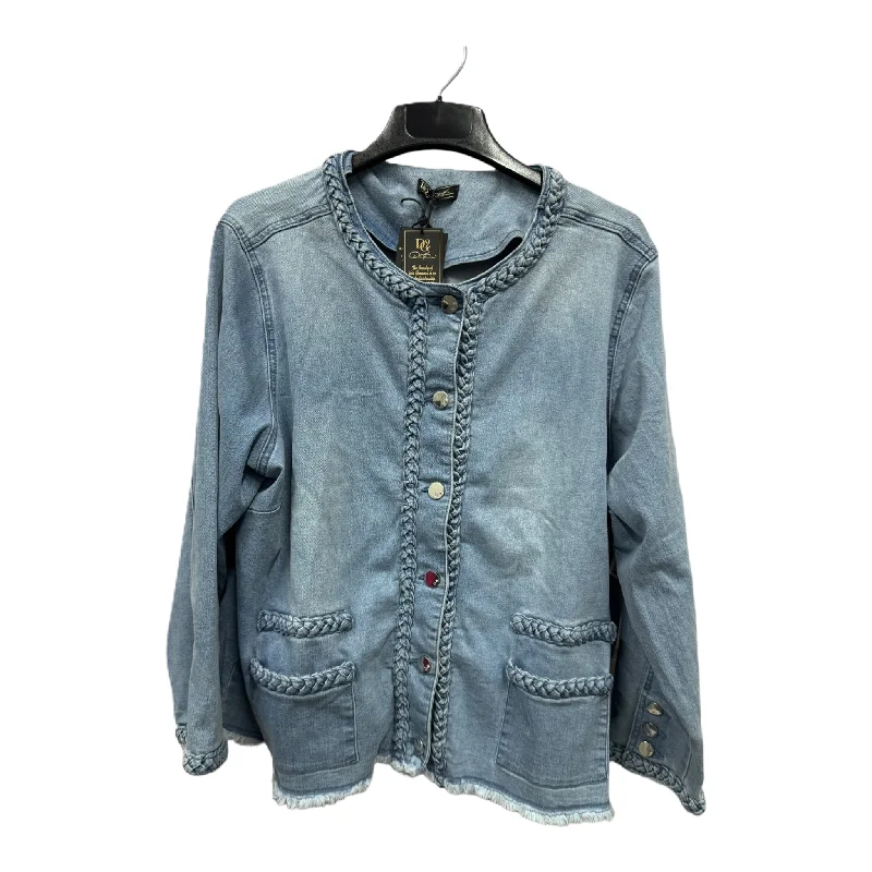 Blue Jacket Denim By Diane Gilman, Size: 2x