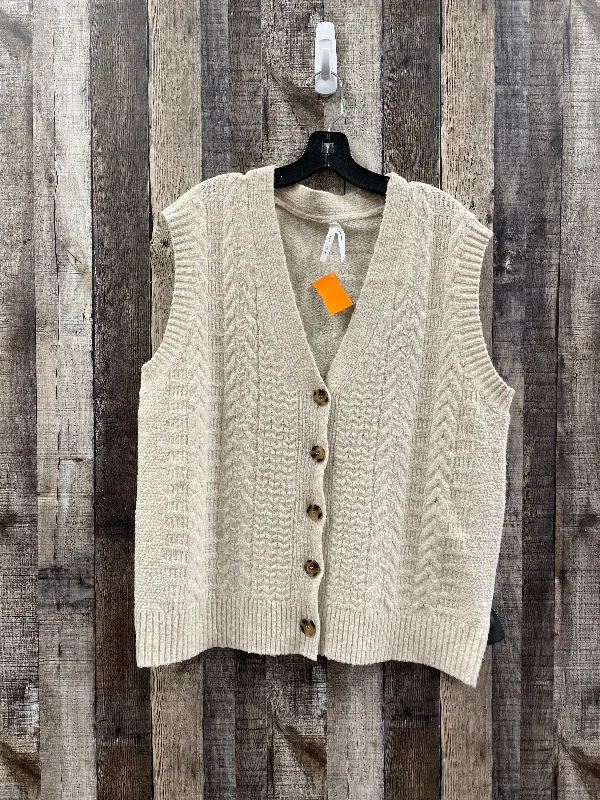 Cream Vest Sweater Debut, Size M