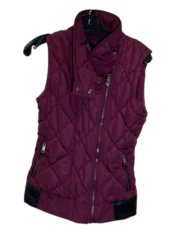 Maroon Vest Puffer & Quilted Marc New York, Size S