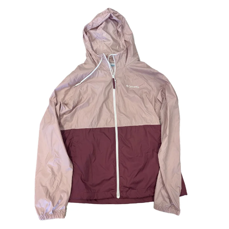 Pink Jacket Windbreaker Columbia, Size L