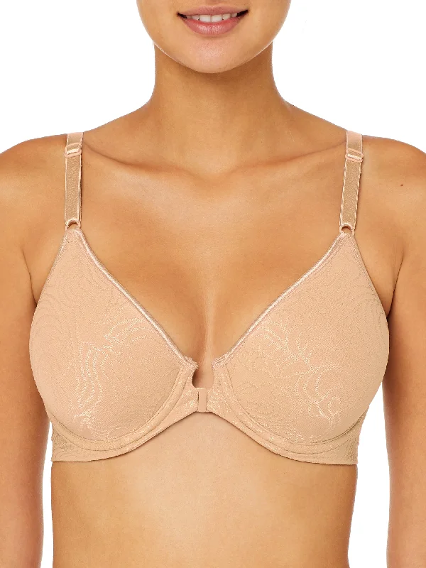 Bali Women's Comfort Revolution Front-Close T-Shirt Bra