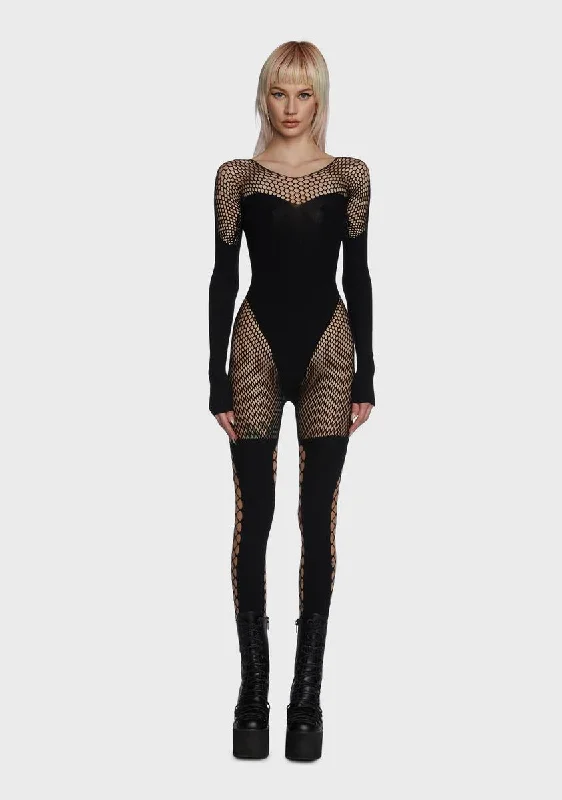 Flaunt Me Forever Fishnet Bodystocking