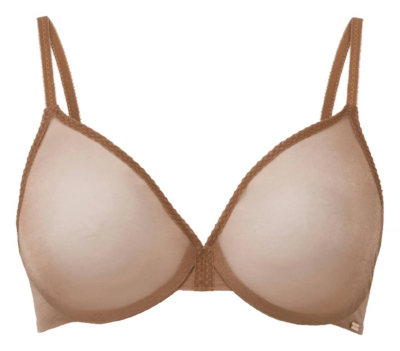 Glossie Sheer Bra In Bronze