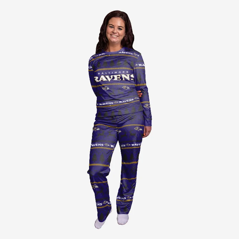 Baltimore Ravens Womens Family Holiday Pajamas