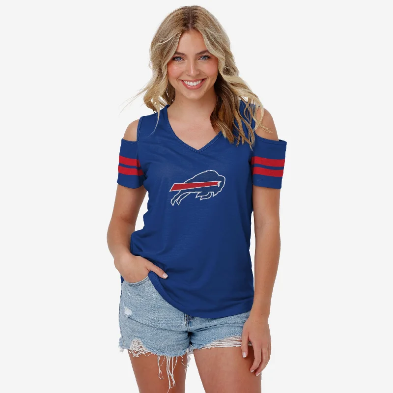 Buffalo Bills Womens Cold Shoulder T-Shirt