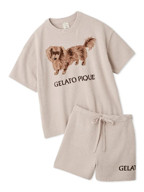 Dachshund Jacquard Loungewear Set