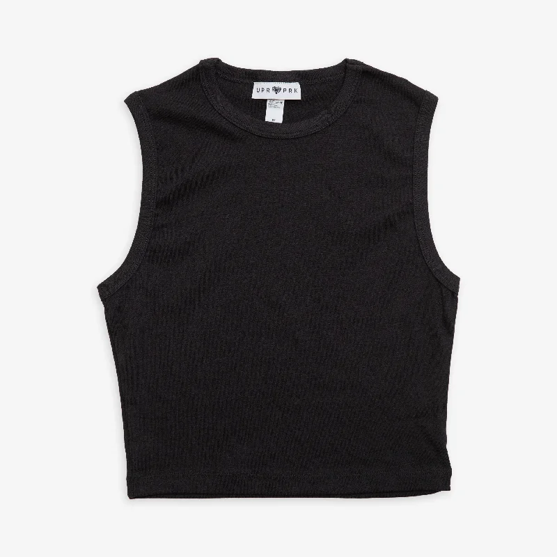 Basics Baby Rib Sleeveless Crew Neck