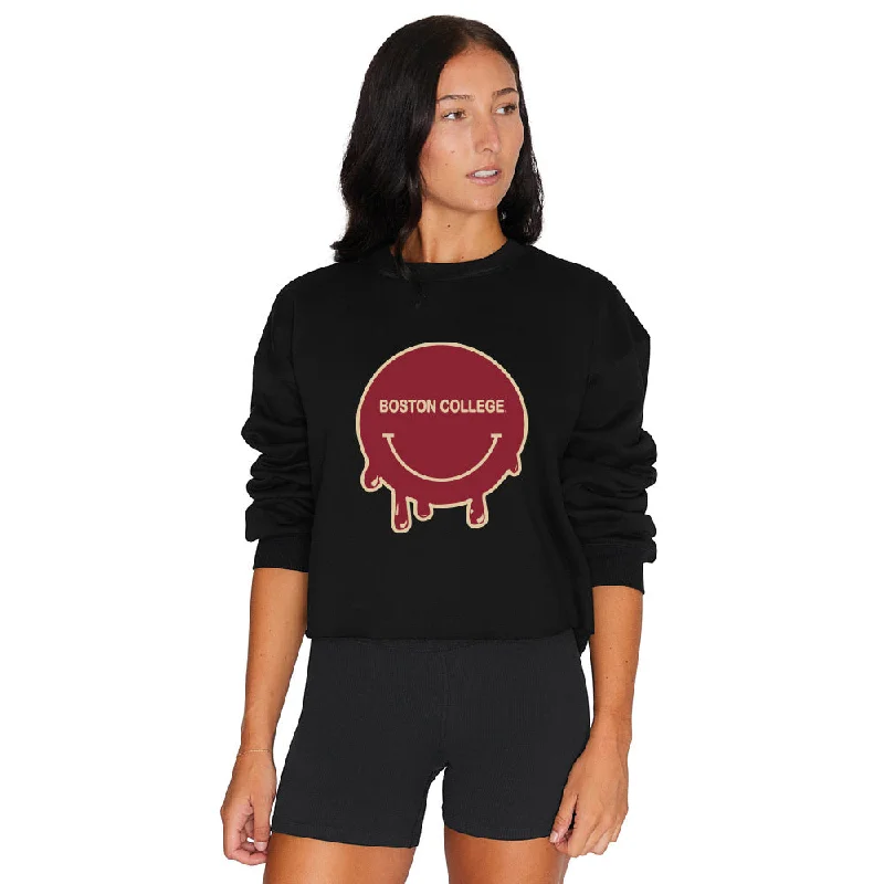 Boston College Smile Black Crewneck