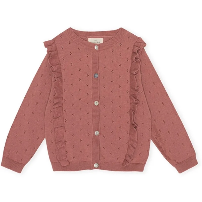 Konges Sløjd Burlwood Luella Knit Frill Cardigan