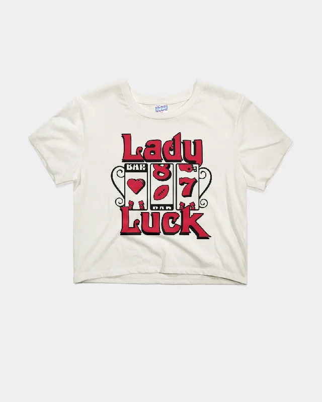 Lady Luck White Crop Top