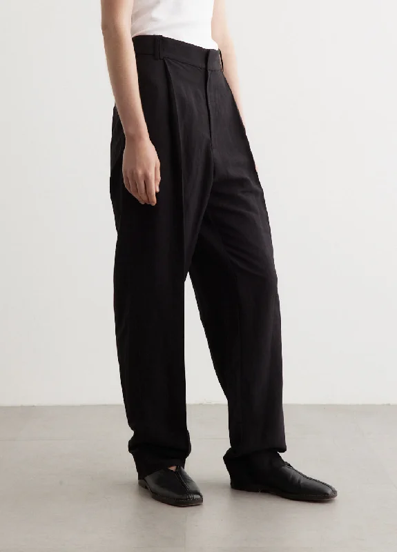 Pleat Front Linen Pants