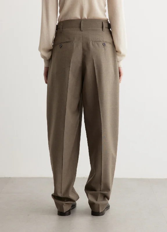 Pleated Tapered Pants