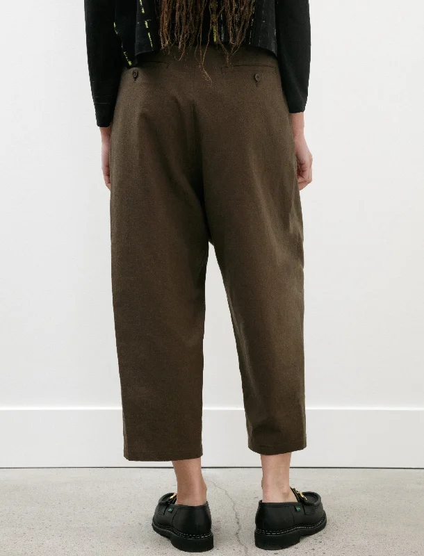 Double Tuck Tapered Pants Khaki