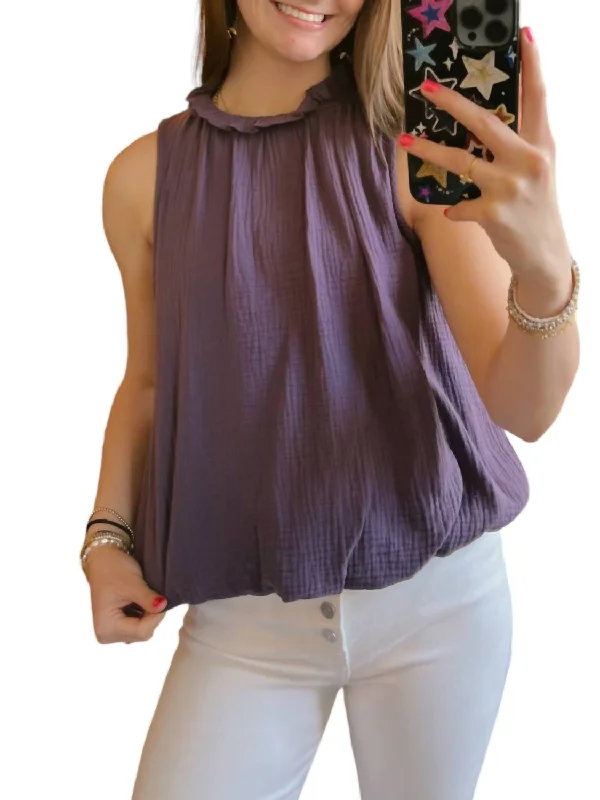 Plum Top In Purple