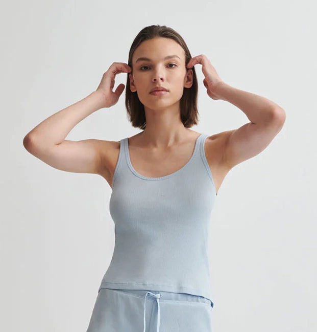 RAISA (Shorter Version) Tank in Arctic Blue