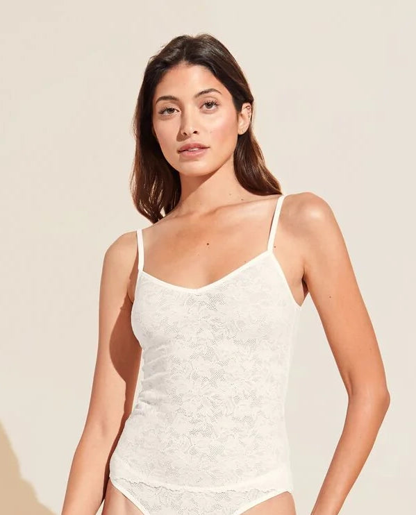 SOFT STRETCH Lace Cami in Ivory