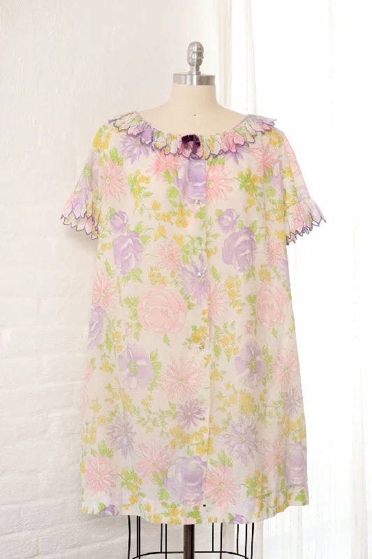 1960s Petal Floral Nightie S/M