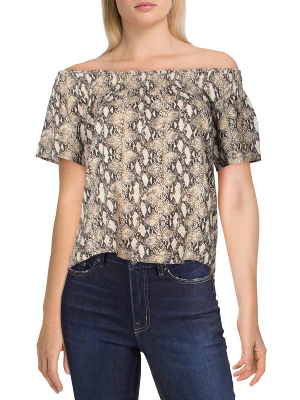 Cassidy Womens Cotton Printed Casual Top