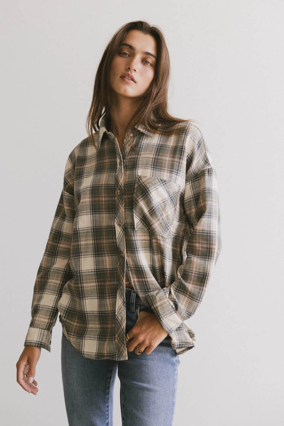 Markus Plaid Flannel Button Up