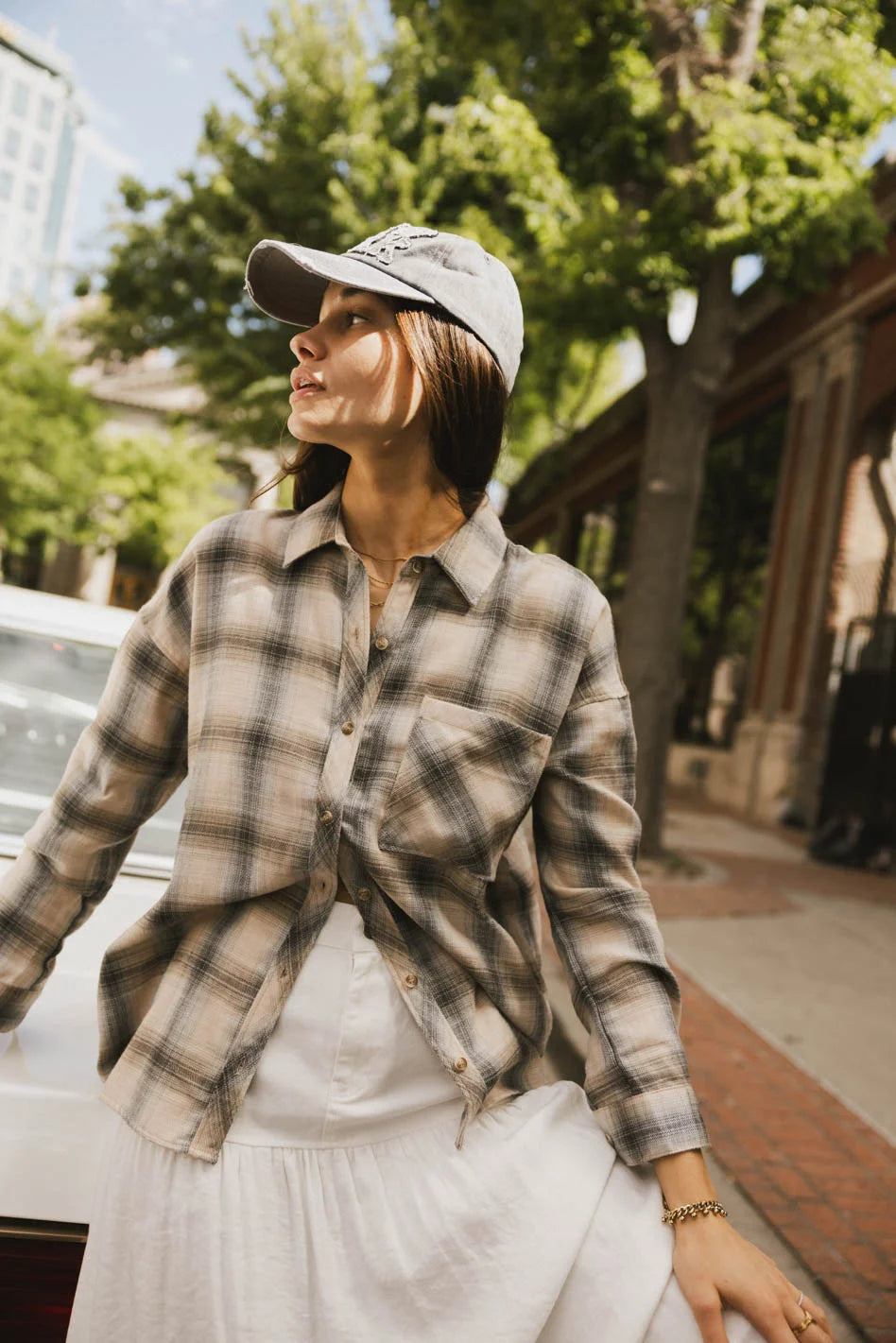 Mayne Plaid Flannel Button Up