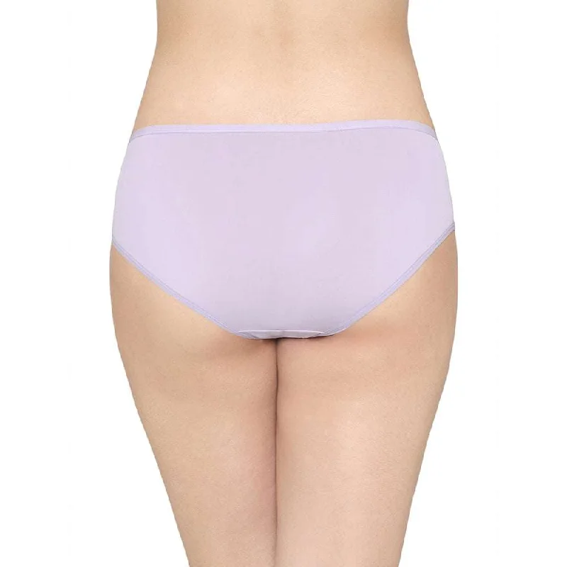 Nylon Mid Waist Medium Coverage Everyday Wear Pack of 3 Hipster Panty