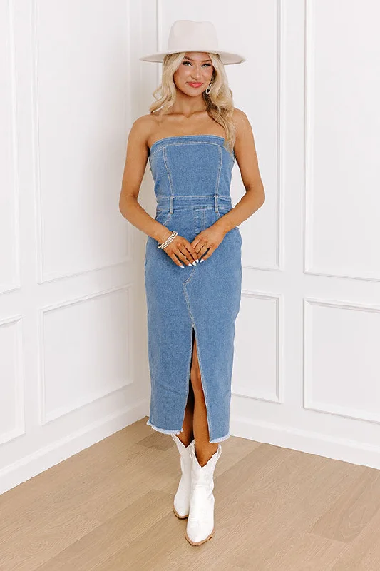 The Donatella Denim Midi